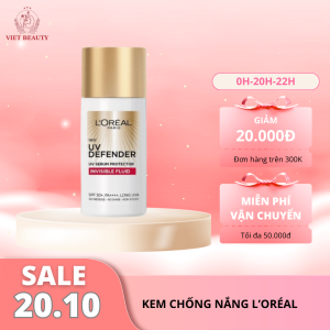 Kem Chống Nắng L'Oreal X20 Thoáng Da Mỏng Nhẹ 50ml