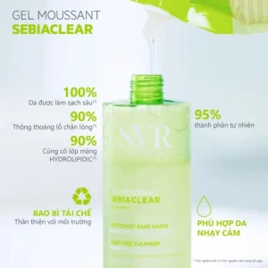 Thành phần sữa rửa mặt SVR