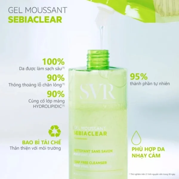 Thành phần sữa rửa mặt SVR