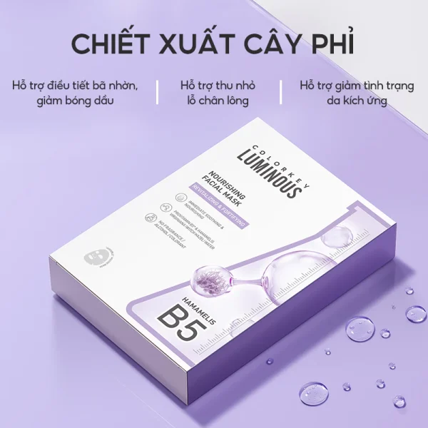 mặt lạ colorkey màu tím