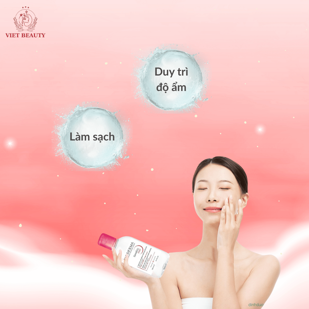 Nuoc-tay-trang-Bioderma-danh-cho-da-nhay-cam Nước Tẩy Trang Bioderma Hồng Dành Cho Da Nhạy Cảm