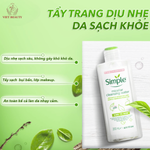 Nước Tẩy Trang SIMPLE dung tích 200ml